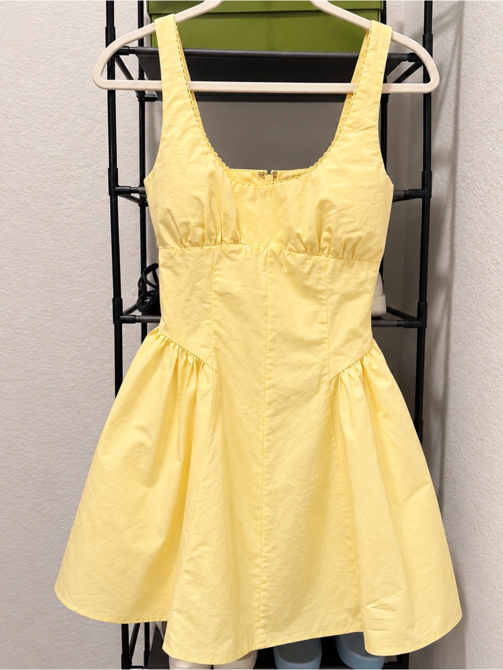 Abercrombie A&F Bra-Free Dylan Mini Dress Pastel Yellow S Petite